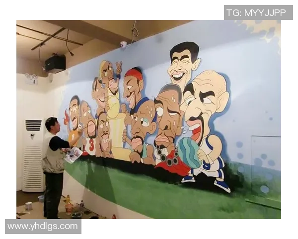 足球明星颜料画作品展示展现运动激情与艺术魅力的完美结合